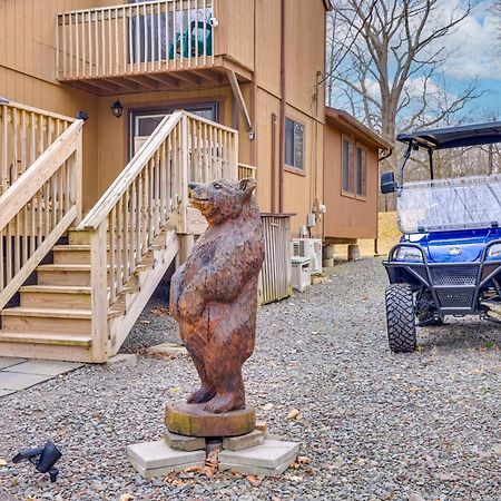 Bear Den Rustic Pocono Lake Home With Game Room! ภายนอก รูปภาพ