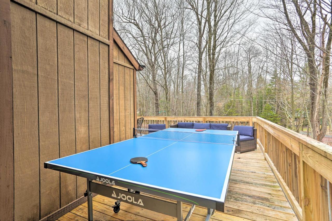 Bear Den Rustic Pocono Lake Home With Game Room! ภายนอก รูปภาพ